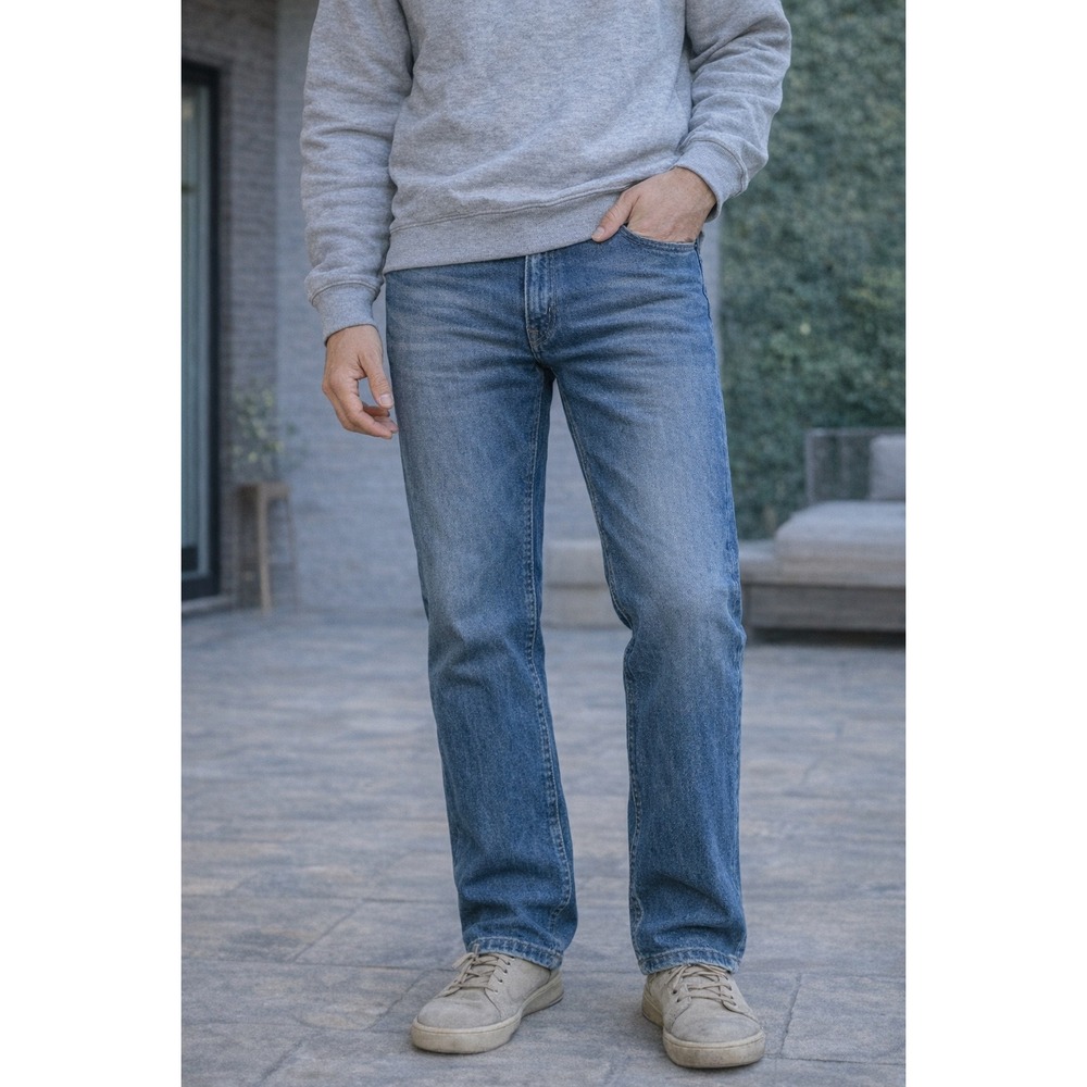 Vintage Polo Ralph Lauren Dungarees Mens 31x30‎ Blue Denim Jeans Made in USA